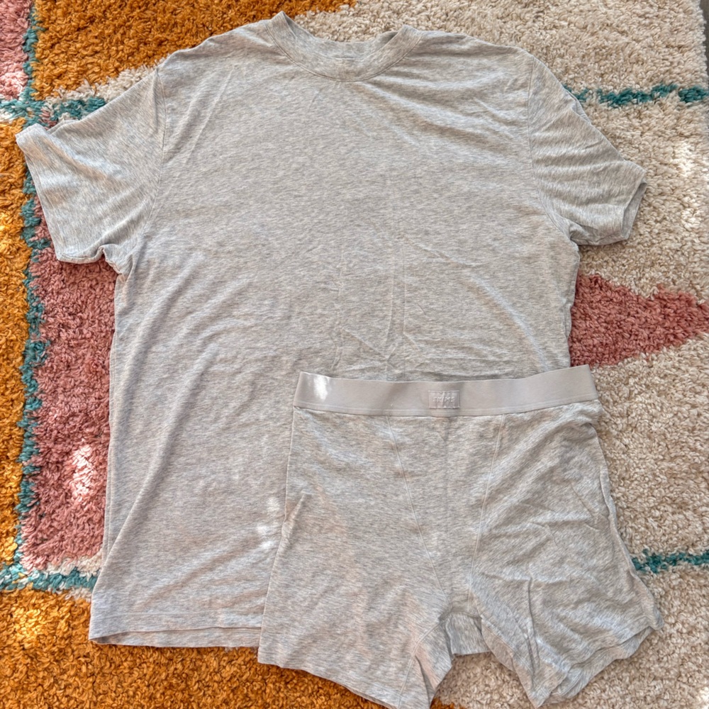 SKIMS | Matching grey lounge set